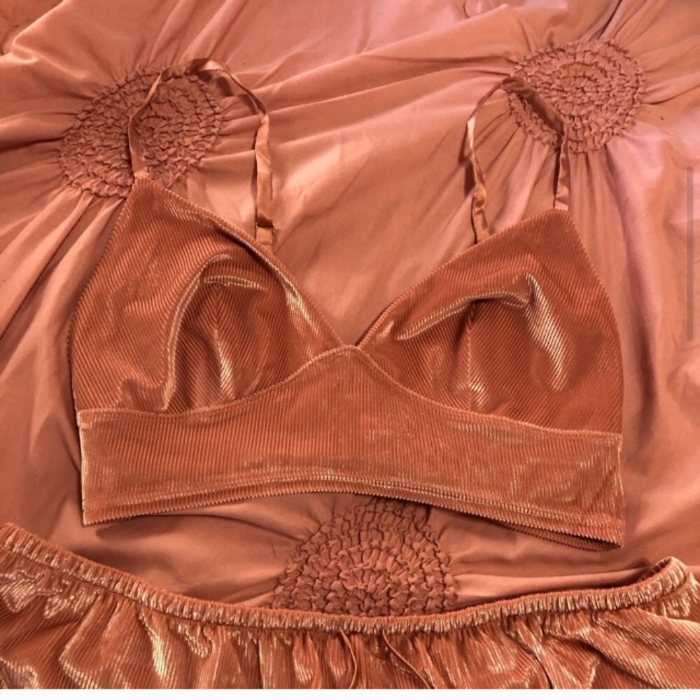 Victoria’s Secret Pink velvet Bralette Pink mauve